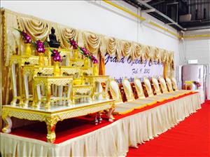 ชุดพิธีสงฆ์พระนั่ง9รูป พร้อมอุปกรณ์สงฆ์ ให้เช่า